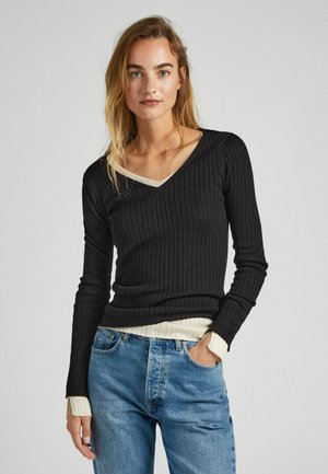 Pepe Jeans Emalynn Top Corto In Maglia Per Donna: Senza Maniche Con Ricami Floreali, Colore Vari