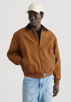 SANTA FE JACKET - Τζιν μπουφάν - hamilton brown/tobacco  grind washed