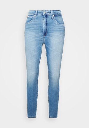 HIGH RISE SUPER SKINNY ANKLE - Skinny džíny - denim medium