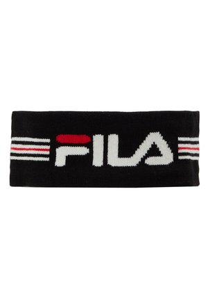 Fila, INTARSIA HEADBAND - Berretto - black/bright white(true red