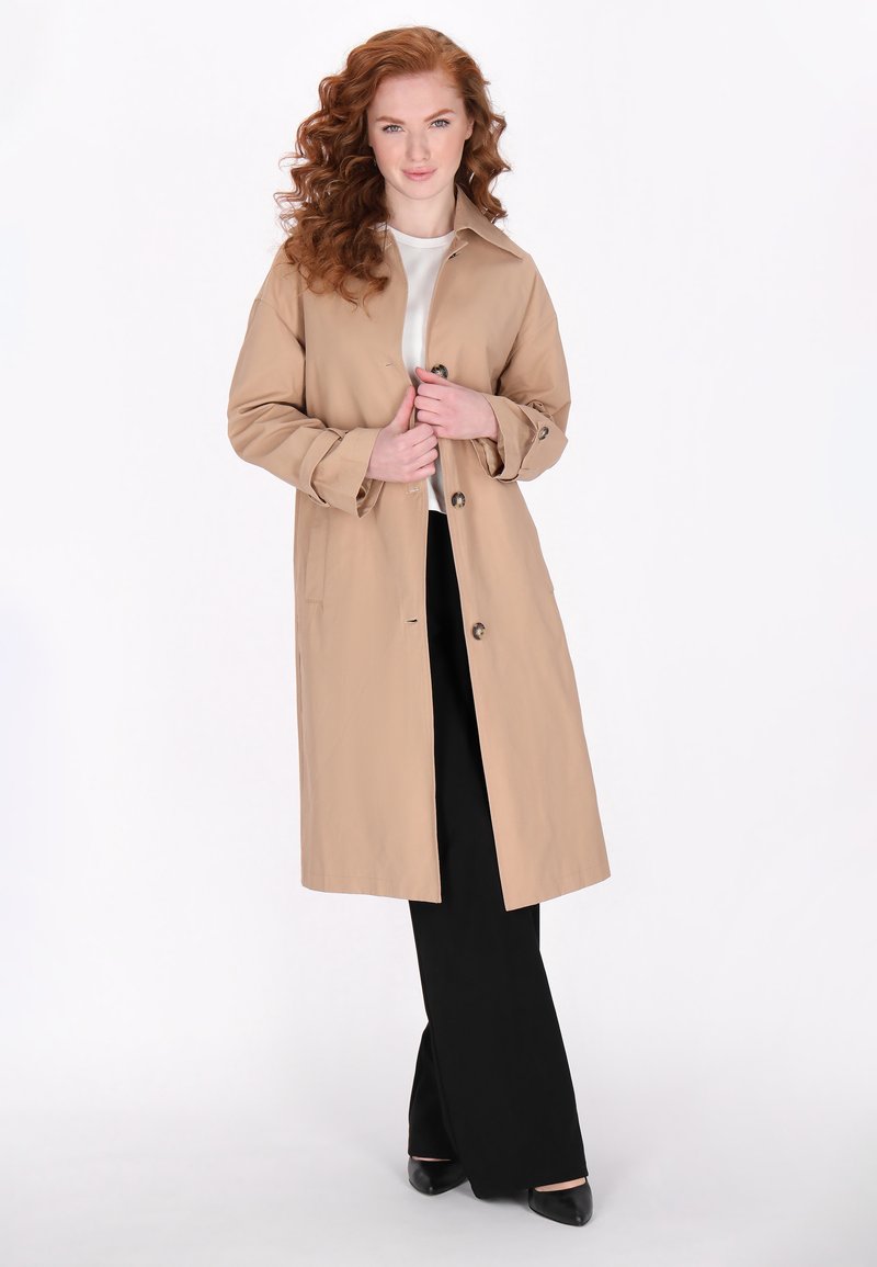 DreiMaster Cappotto classico beige/beige screziato
