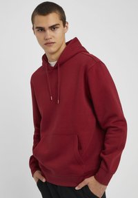 BZB UNI LOURD - Sweat à capuche - bordeaux