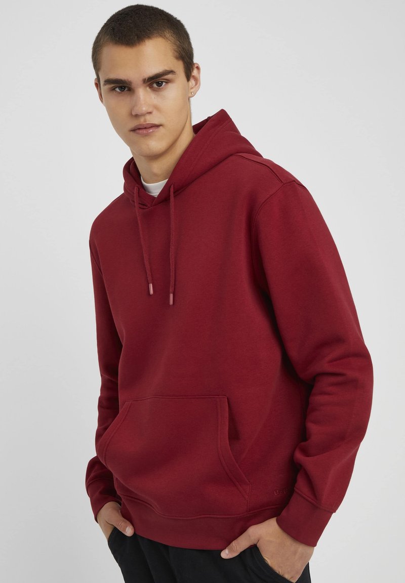 BZB UNI LOURD - Sweat à capuche - bordeaux