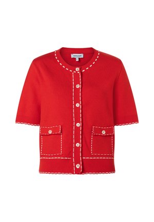 STYLISHE KURZARM ZIERNÄHTE - Vest - red