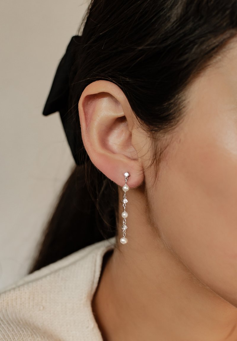 Hey Happiness DANGLE DROP - Orecchini - silberfarben