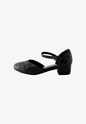Next, NEXT - Balerínky s remienkom okolo členku - black glitter