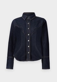 ONLPERLA WESTERN - Paitapusero - dark blue denim