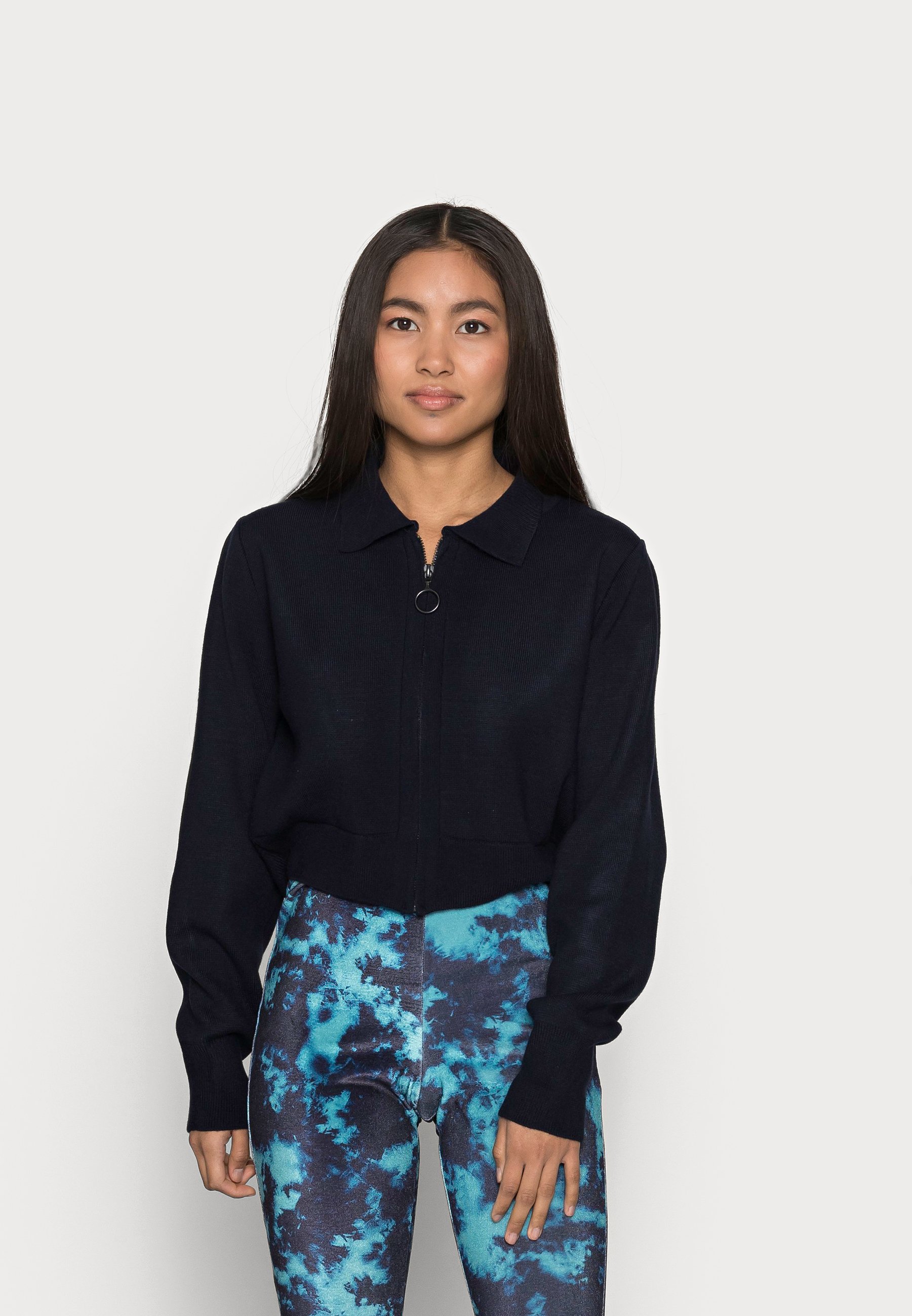 Topshop Petite TIE DYE FLARE - Trousers 