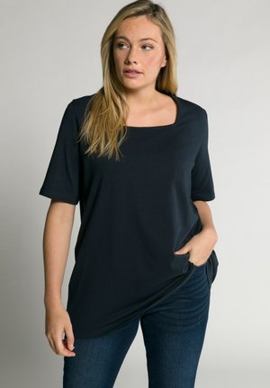 CARREE-AUSSCHNITT HALBARM - T-Shirt basic - dark blue