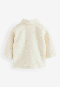 Next BORG-REGULAR FIT - Fleecejakke - ecru white check