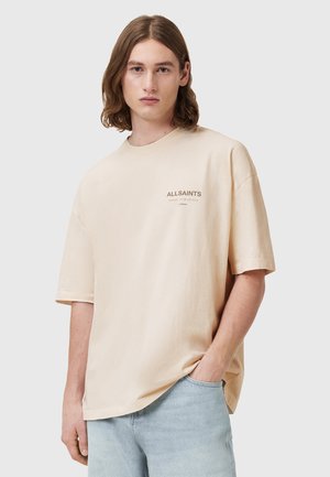 UNDERGROUND CREW - Print T-shirt - sandy white