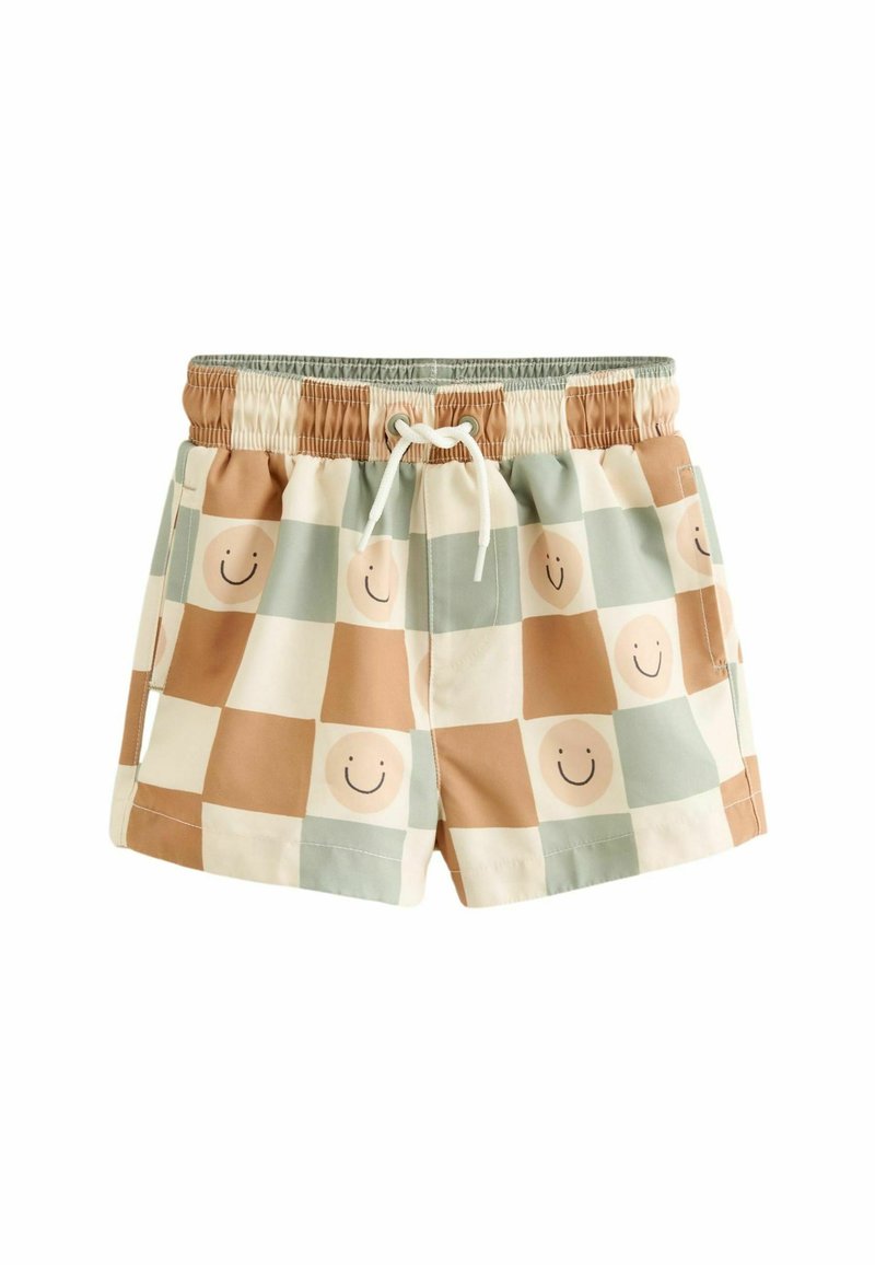 Next PRINTED REGULAR FIT  - Short de bain - neutral checkerboard