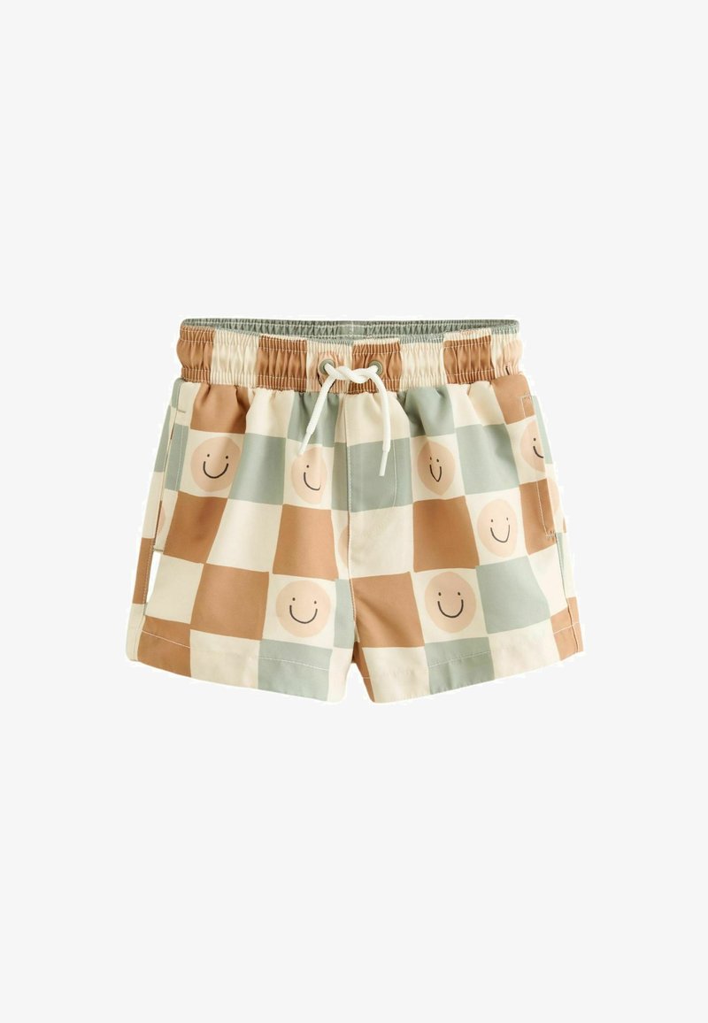 Next PRINTED REGULAR FIT - Kopalne hlače - neutral checkerboard