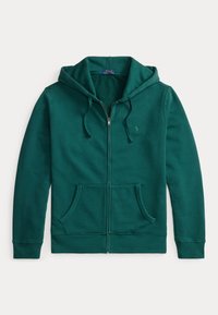 GARMENT-DYED FLEECE FULL-ZIP HOODIE - Športna jopa s kapuco na zadrgo - frond green
