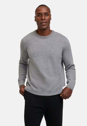 FALKE BASIC LAMBSWOOL CREW - Trui - grey heather