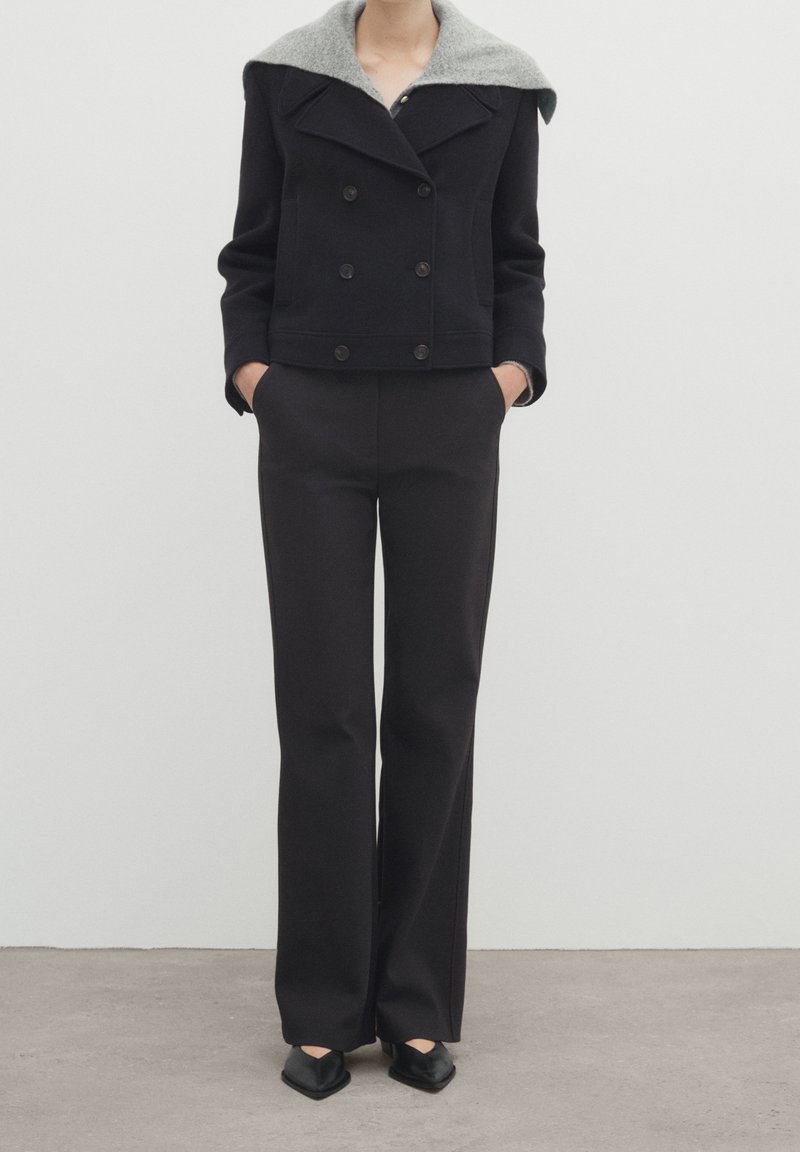 Massimo Dutti Pantalon classique - black