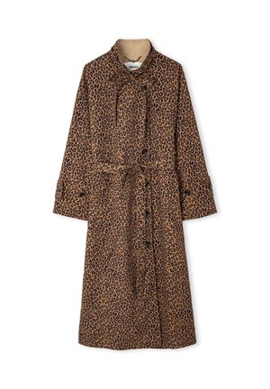 LEOPARD PRINT - Trenchcoat - brown