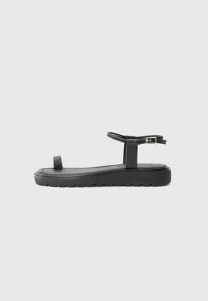 ROPE - Sandales tongs - black