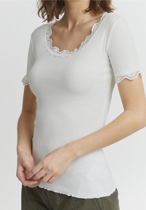 T-shirt med print - white
