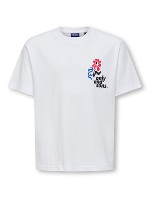 T-shirt imprimé - bright white