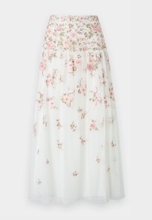 EDEN ROSE ANKLE SKIRT - Maxisukňa - swan white/multi-coloured