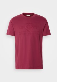 TONAL SHIELD - Print T-shirt - rich wine