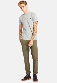 DUNSTAN RIVER SHORT SLEEVE TEE - T-shirt basic - medium grey heather