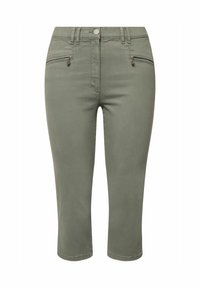 Ulla Popken Shorts vaqueros - light moss green