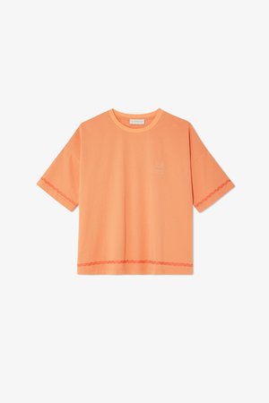 Never Fully Dressed SUNSHINE TEE - Print T-shirt - peach