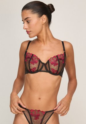 Hunkemöller, HUNKEMÖLLER NON-PADDED UNDERWIRED BRA DAHLIA - Underwired bra - black
