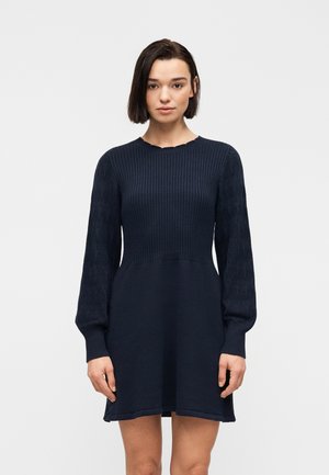 VILOWEN O NECK DRESS - Rochie tricotată - navy blazer