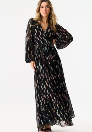 METALLIC FULL SLEEVE - Maxi dress - black