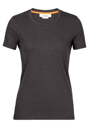 icebreaker MERINO BLEND CENTRAL CLASSIC - Jednoduché tričko - DARK GREY