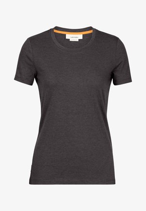 icebreaker MERINO BLEND CENTRAL CLASSIC - Jednoduché tričko - DARK GREY