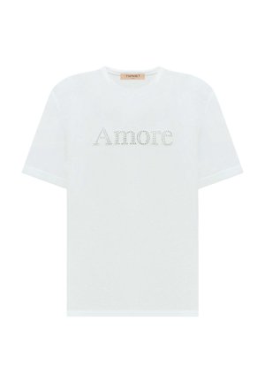 TWINSET, T-shirt con stampa - aqua