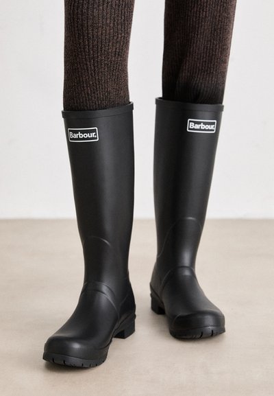 Hunter - Womens Original Tall Leopard Backstrap Hfrw0004261blk - Black