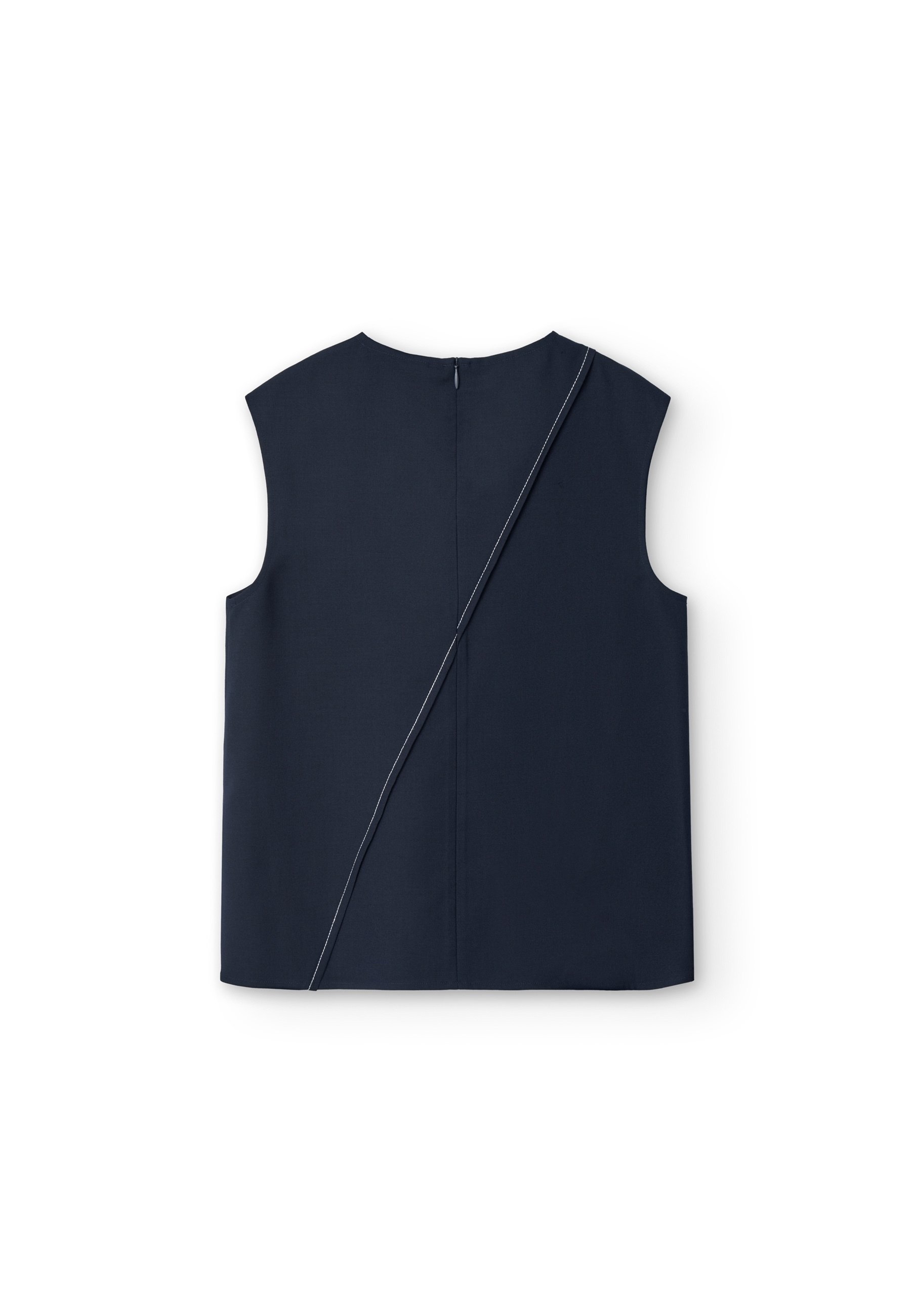 ADOLFO DOMINGUEZ Top - dark blue/azul marino - (Segunda mano