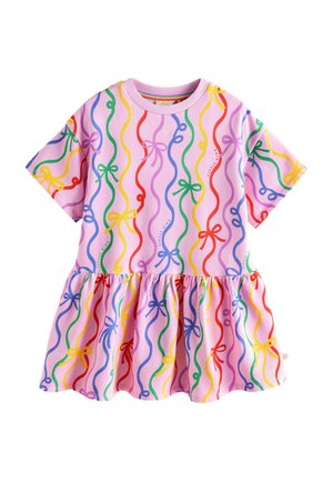 REGULAR FIT - 1/4 SLEEVE WITH DROPPED HEM   - Freizeitkleid - pink ribbon print