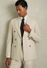 Reiss PUNTO  - Corbata - dark brown