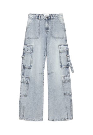 Terranova, CARGO - Jeans baggy - blu denim chiaro