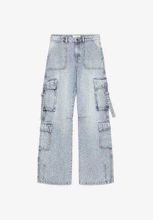 Terranova, CARGO - Jeans baggy - blu denim chiaro