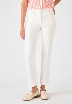 7/8ÈME PERFECT FIT BY - Jean droit - blanc