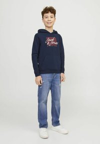 Jack & Jones Junior Felpa con cappuccio - navy blazer