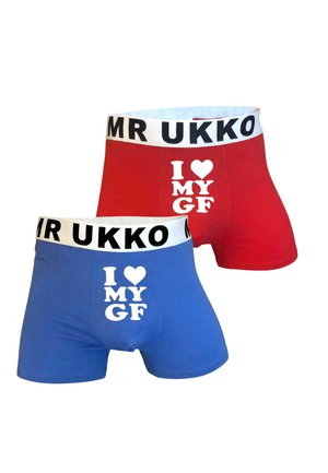 Mr Ukko 2-PACK I LOVE MY GF - Kurze Boxershorts - blue red
