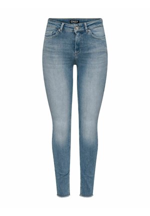 ONLY, SKINNY FIT JEANS ONLBLUSH MID WAIST SKINNY FIT ANKLE LENGTH JEANS - Jeans Tapered Fit - special blue grey denim