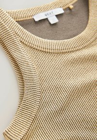 REGULAR FIT RACER TANK - Topp - gold