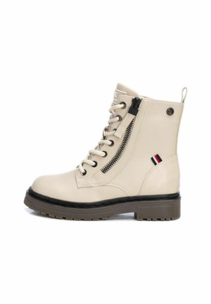 Botines con cordones - beige