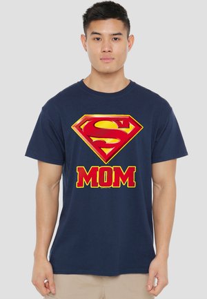 Cotton Soul, SUPERMAN/SUPER MOM - Print T-shirt - dark blue