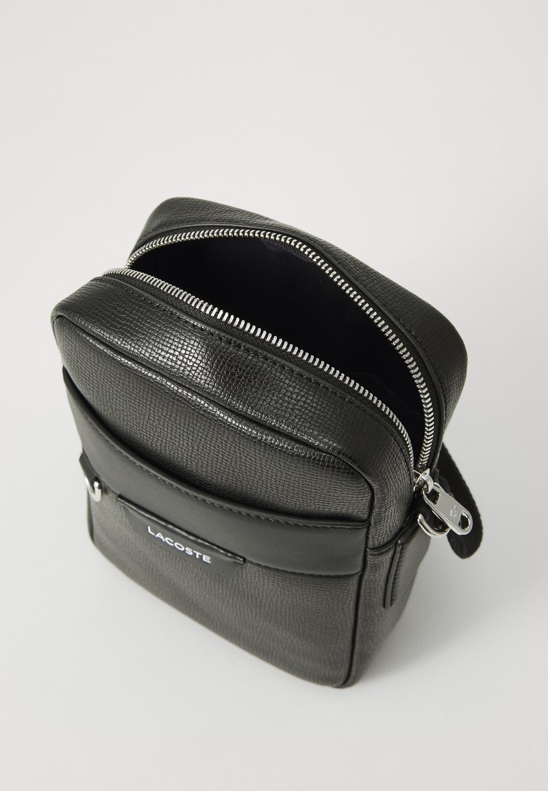 Sacoche Bandoulière Homme Noir - Dimensions 15x20x9 Cm, Matière PU, Doublure Nylon - Style Sport Et Urbain