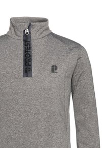 Protest 1/4 ZIPTOP - Sweatshirt - dark grey melee
